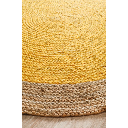 Network Jute Natural Yellow Rug Temple & ster