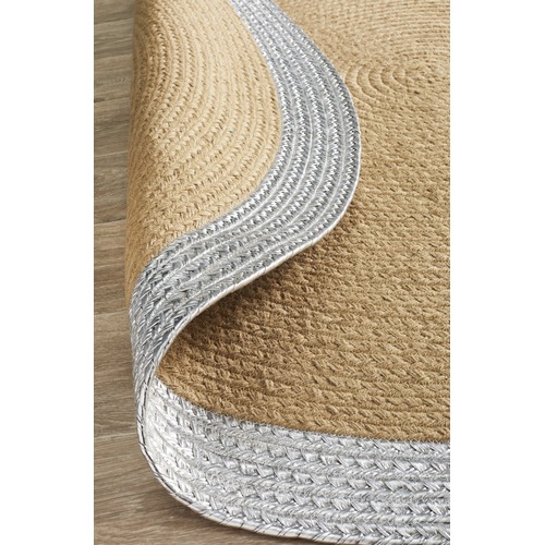 Network Milano Metallic Silver and Natural Jute Rug & Reviews Temple