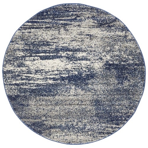 Network Arjan Navy Power Loomed Modern Round Rug Reviews