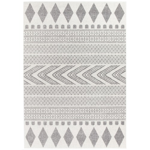 Lena Grey Power Loomed Modern Rug