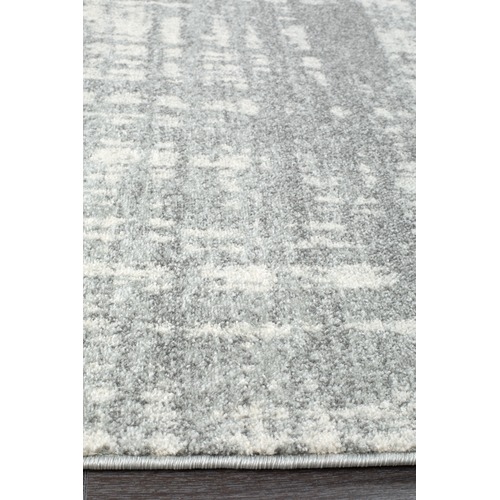Parishan Silver & Grey Power Loomed Modern Rug
