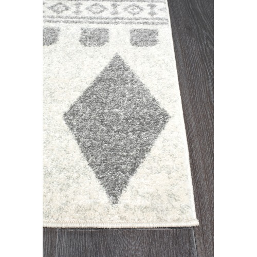 Lena Grey Power Loomed Modern Rug
