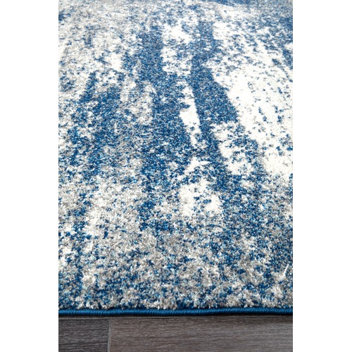 Arjan Navy Power Loomed Modern Rug