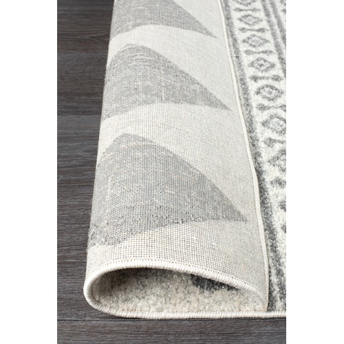 Lena Grey Power Loomed Modern Rug