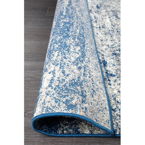 Arjan Navy Power Loomed Modern Rug