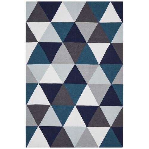 Prism Flat Weave Rug Blue