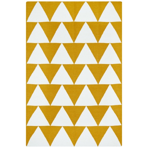 Pyramid Flat Weave Rug Yellow