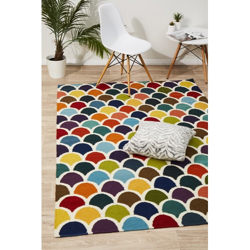 Network Scales Flat Weave Rug Multi & Reviews Temple & ster