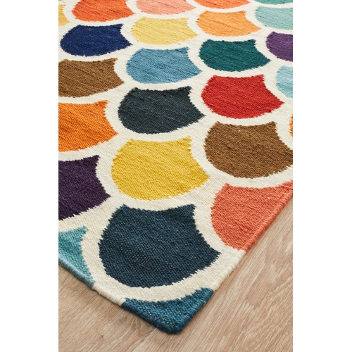 Network Scales Flat Weave Rug Multi & Reviews Temple & ster