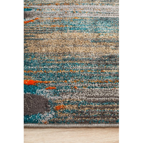 Network Peacock Feather Austin Rug Grey Blue Rust & Reviews Temple