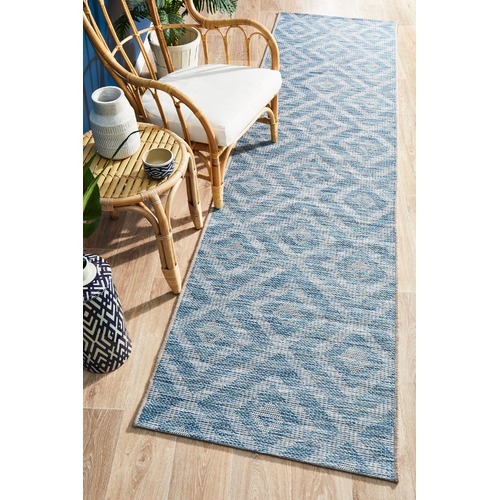 Blue-and-Natural-Diamonds-Flat-Woven-Indoor-Outdoor-Rug-TER-5504-BLU