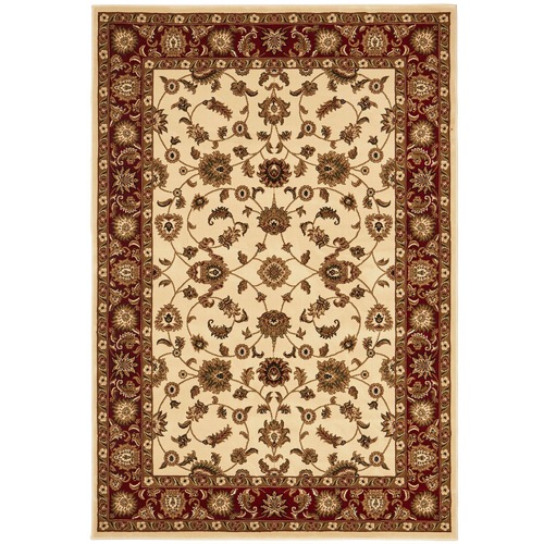 Network Rugs Classic Ivory with Red Border Traditional Rug | Temple ...