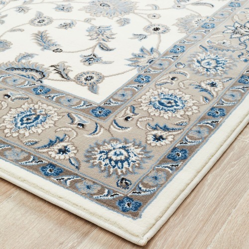 Classic-Rug-White-with-Beige-Border-SYD-1-WBEI