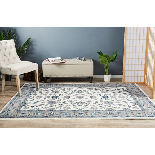 Classic-Rug-White-with-Beige-Border-SYD-1-WBEI