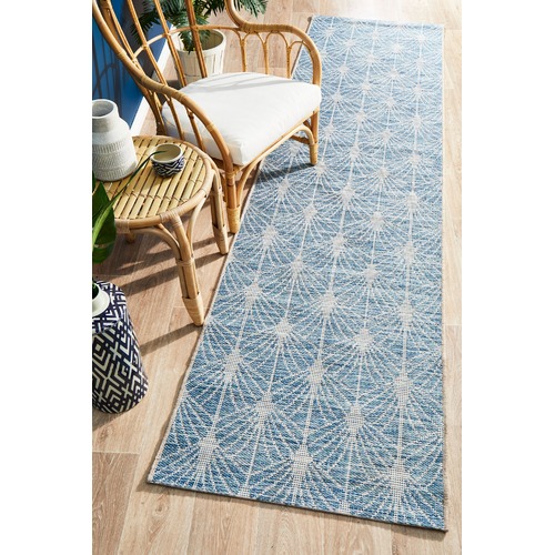 Blue-and-Natural-Art-Deco-Flat-Weave-Indoor-Outdoor-Rug-TER-5502-BLU