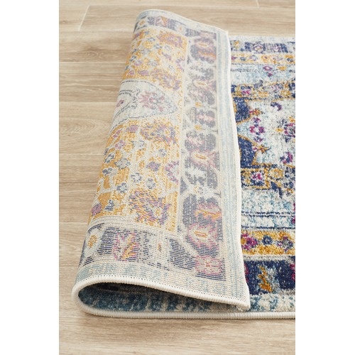 Rust & Navy Tulip Vintage Look Runner