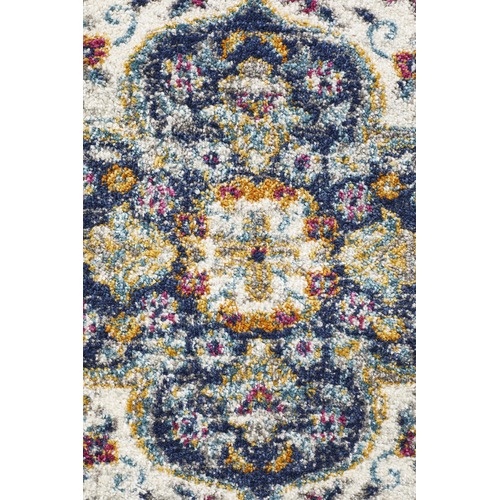 Blue Medallion Vintage Look Runner