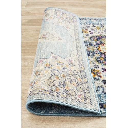 Blue Medallion Vintage Look Runner