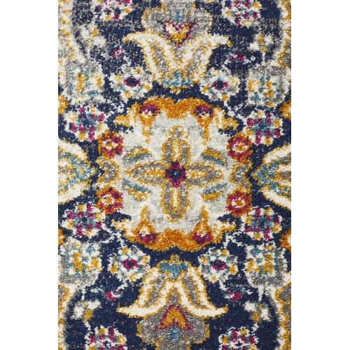 Ivory Medallion Vintage Look Round Rug