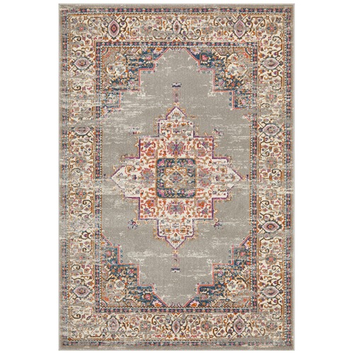 Network Rugs Grey Oriental Vintage Look Rug Temple & ster