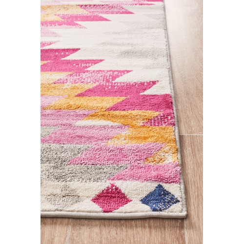 Network Rugs Pink Pastel Boho Geometric Rug Temple & ster