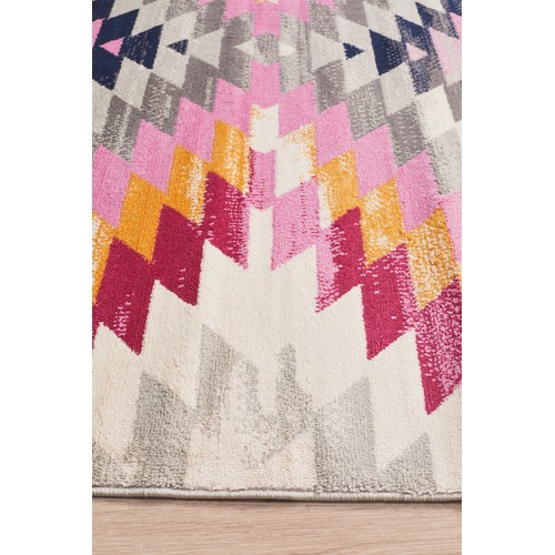 Network Rugs Pink Pastel Boho Geometric Rug Temple & ster
