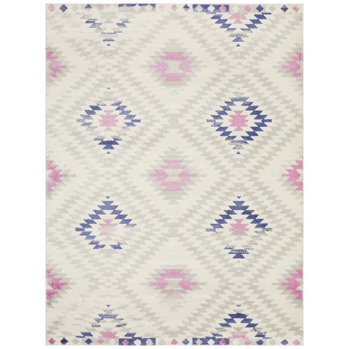 Pastel-and-Ivory-Pastel-Boho-Geometric-Rug-ZAN-764-PAST