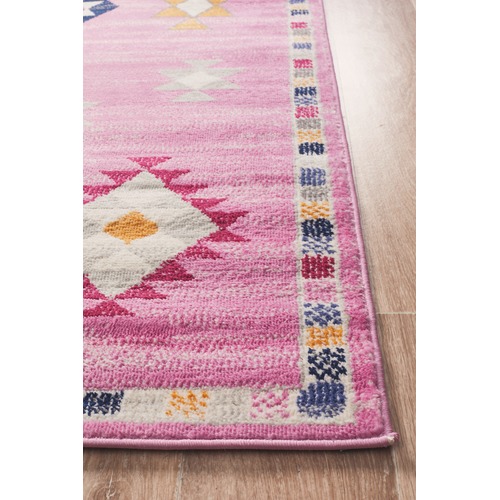 Network Pink Boho Geometric Rug & Reviews Temple & Webster