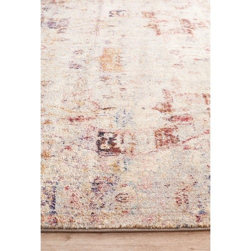 Brown Vintage Look Power Loomed Rug