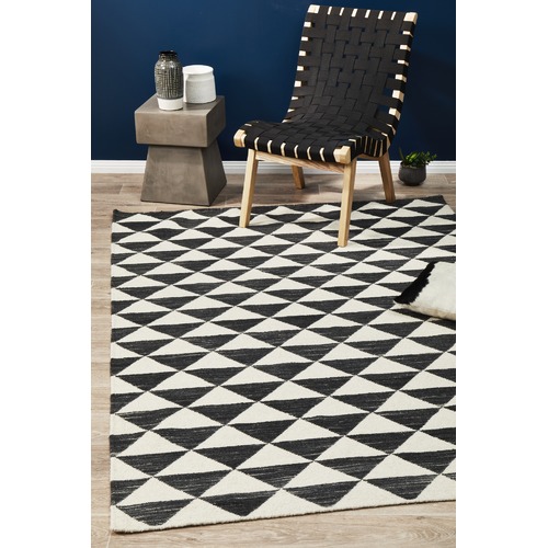 Network Grey Scandi Hand Woven Wool Blend Rug & Reviews Temple & ster