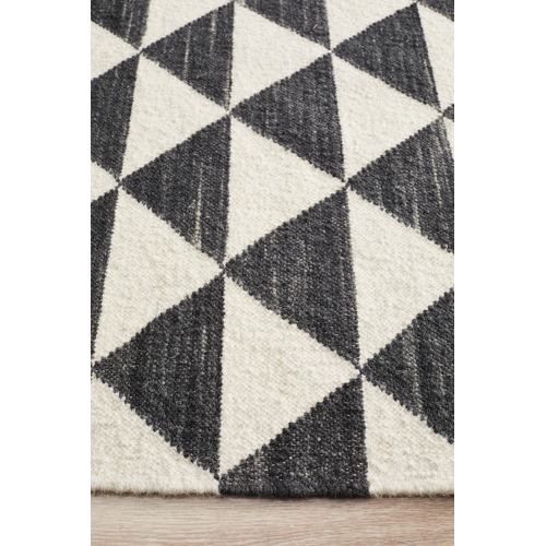 Network Grey Scandi Hand Woven Wool Blend Rug & Reviews Temple & ster