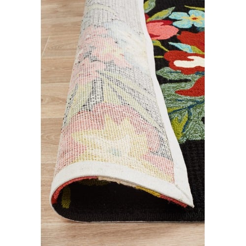 Dori-Black-and-Tropical-Hand-Tufted-Indoor-Outdoor-Rug
