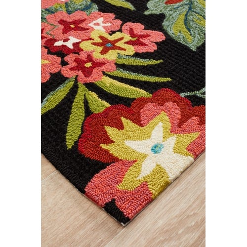 Dori-Black-and-Tropical-Hand-Tufted-Indoor-Outdoor-Rug