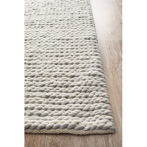 Network Sana Grey Hand Woven Flatweave Wool & Viscose Rug & Reviews