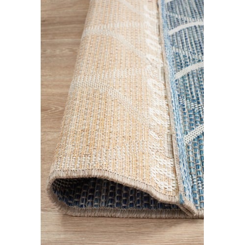 Blue-and-Natural-Trellis-Flat-Woven-Indoor-Outdoor-Rug-TER-5501-BLU