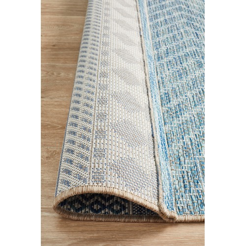 Network Blue & Natural FlatWoven Rug & Reviews Temple & ster