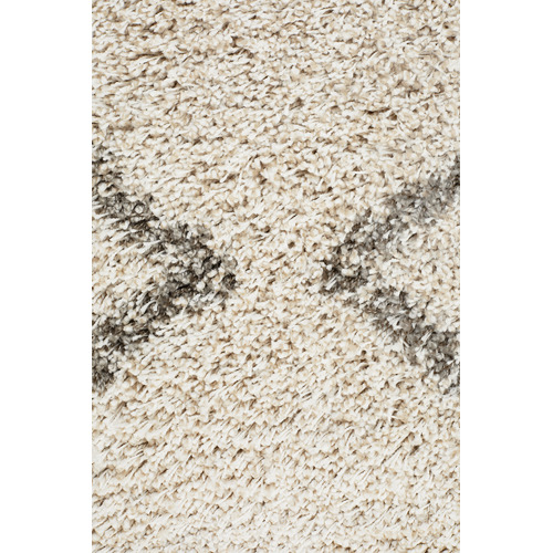 Natural Tan & Brown Buchra Fringed Rug
