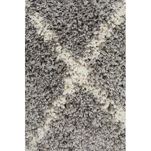 Silver & Ivory Samira Fringed Rug