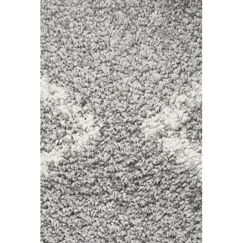 Silver & Ivory Buchra Fringed Rug