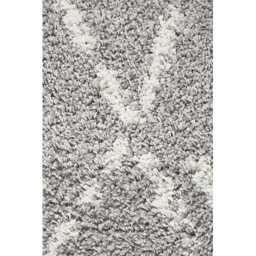 Silver & Ivory Zohra Fringed Rug