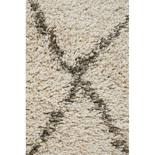 Natural Tan & Brown Samira Fringed Rug