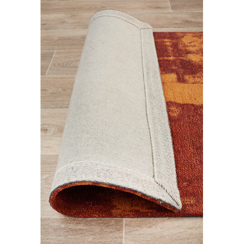 Paprika Matisse Jacquard Cotton & Chenille Rug