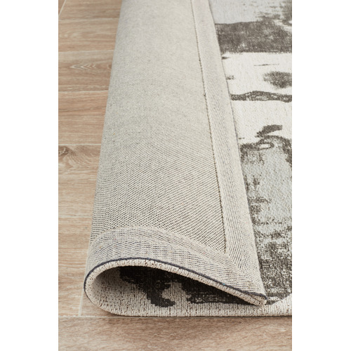 Silver Matisse Jacquard Cotton & Chenille Rug