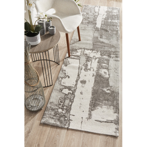 Silver Matisse Jacquard Cotton & Chenille Rug