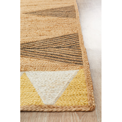 Yellow Calla Jute Flat Weave Rug