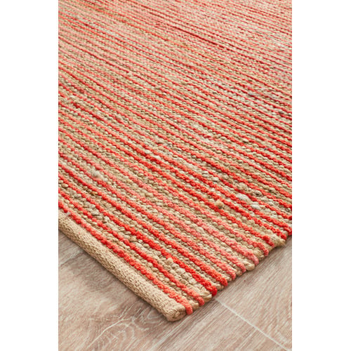 Pastel Rumbaua Jute & Cotton Chenille Flat Weave Rug