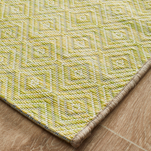 Network Citrus Green FlatWoven Rug Temple & ster