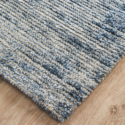 Network Rugs Indigo Rayon & Cotton Modern Rug | Temple & Webster
