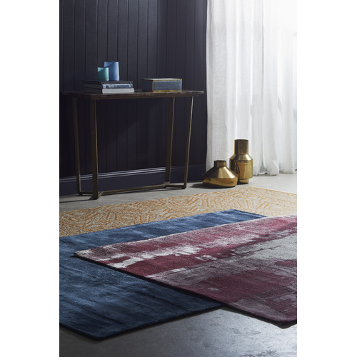 Luxor Wool Petrol Contemporary Rug