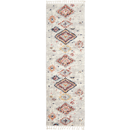 Silver Plush Moroccan Runner